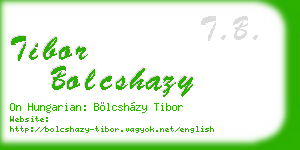 tibor bolcshazy business card